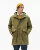 THINKING MU - Manteau OLIVE GREEN TRASH PEPS