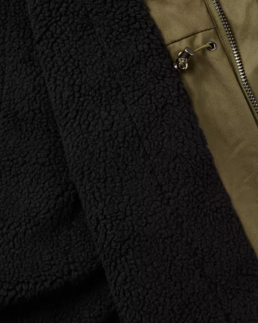 THINKING MU - Manteau OLIVE GREEN TRASH PEPS