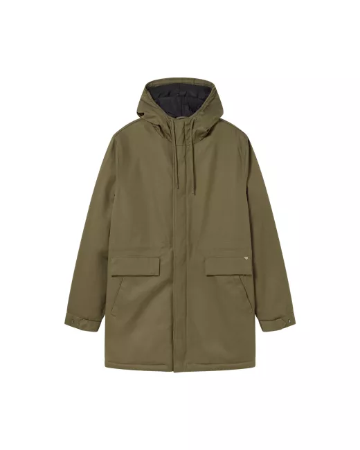 THINKING MU - Manteau OLIVE GREEN TRASH PEPS