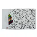 Coloring Placemat Set with 12 Super Washable Markers