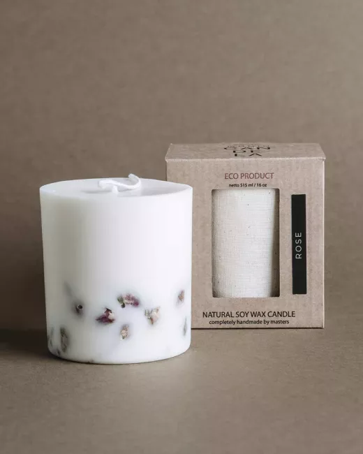 Munio Candela - Naturella - Bougie Rose Munio Candela - Naturella - Bougie Rose