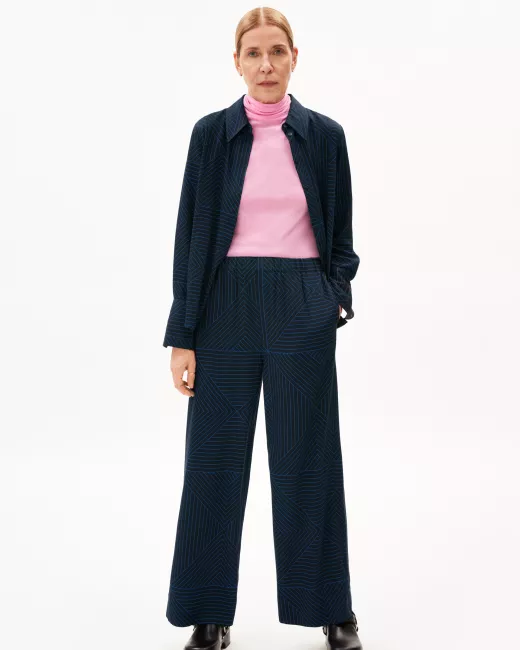 Armedangels - Pantalon ample JOVAALIE GRAPHIC LINES Armedangels - Pantalon ample JOVAALIE GRAPHIC LINES