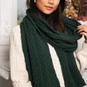 Organic Cotton Twisted Scarf Nébuleuse