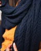 Organic Cotton Twisted Scarf Nébuleuse