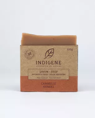 Indigène - Savon saponifié à froid à la cannelle Indigène - Savon saponifié à froid à la cannelle
