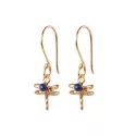 Generous Lapis Lazuli Gold Plated Earrings