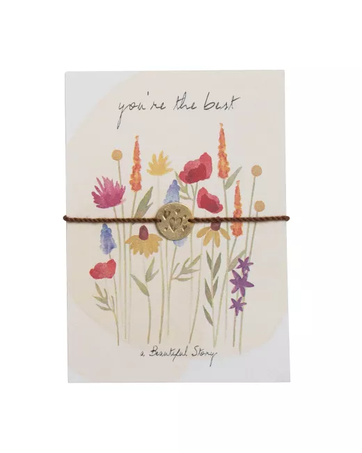 A Beautiful Story - Jewelry Postcard Flower Field