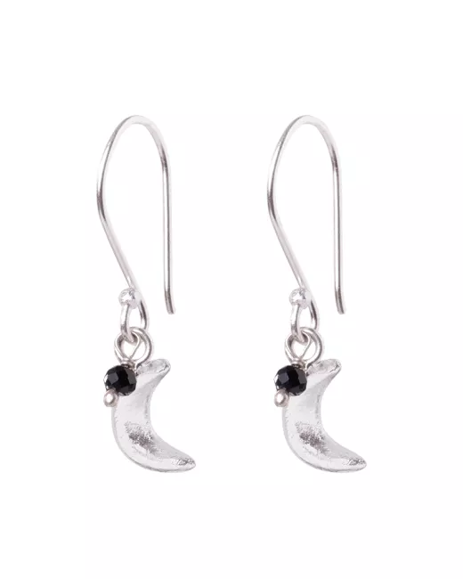 A Beautiful Story - Boucles d'oreilles Generous Onyx noir Argent