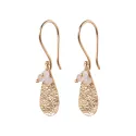 Intention Rose Quartz Gold Plated Earrings