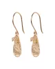 Intention Rose Quartz Gold Plated Earrings