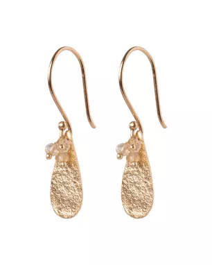 A Beautiful Story - Boucles d'oreilles Intention Citrine Plaqué Or