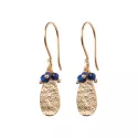 Intention Lapis Lazuli Gold Plated Earrings