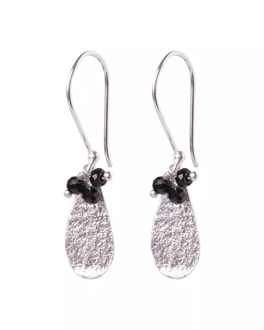 A Beautiful Story - Boucles d'oreilles Intention Onyx noir Argent