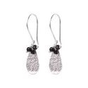 Boucles d'oreilles Intention Onyx noir Argent