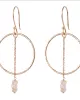 Talent Rose Quartz Gold Plated Earrings