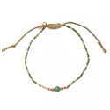 Bracelet Iris Aventurine Gold
