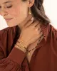 Emotion Rose Quartz Gold Colored Bracelet