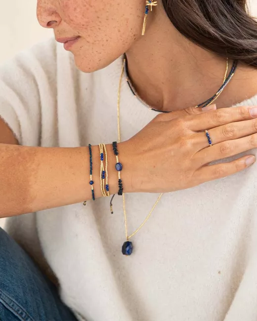 A Beautiful Story - Bracelet Emotion Lapis Lazuli Gold