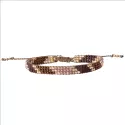 Commitment Rose Quartz Gold Colored Bracelet