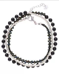 Bracelet Beloved Onyx noir Silver