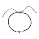 Knowing Lapis Lazuli Gold Colored Bracelet