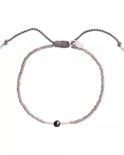 A Beautiful Story - Bracelet Knowing Onyx noir Silver