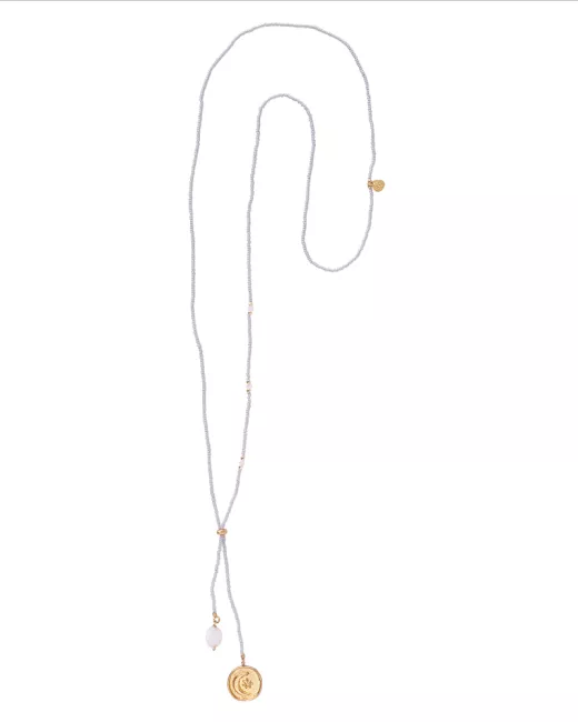 A Beautiful Story - Collier Purpose Pierre de Lune Gold