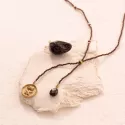 Purpose Garnet Gold Colored Necklace