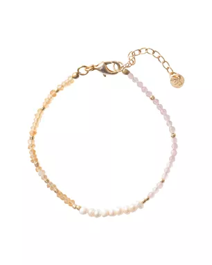 A Beautiful Story - Bracelet Desire Quartz rode Citrine Gold