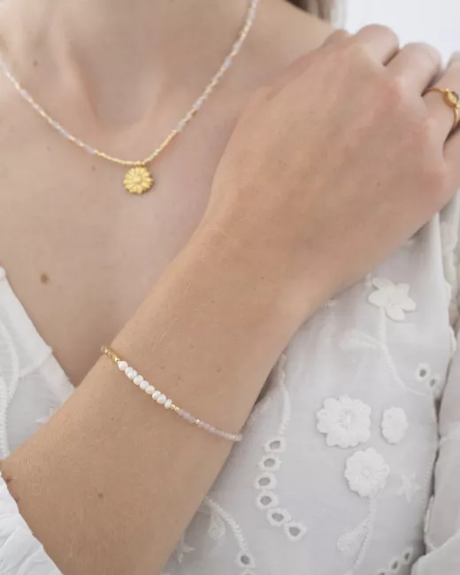 A Beautiful Story - Bracelet Desire Quartz rode Citrine Gold