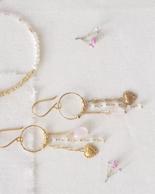 A Beautiful Story - Bracelet Desire Quartz rode Citrine Gold