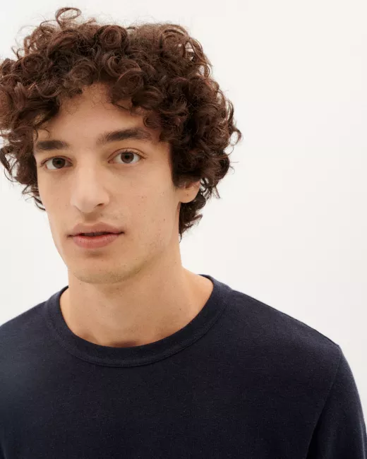 DARK GREEN HEMP SHIVA L/S T-SHIRT