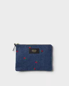 Pochette en jeans brodé AMY Pochette en jeans brodé AMY
