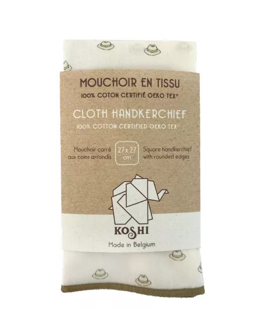 MOUCHOIRS KOSHI – Mouchoir en tissu à motifs Borsalino