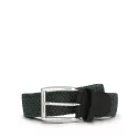 Ceinture vegan tressée avec boucle en metal argenté PRAT