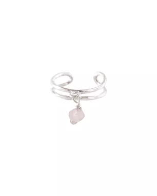 A Beautifil Story - Earcuff Gemstone Quartz Rose