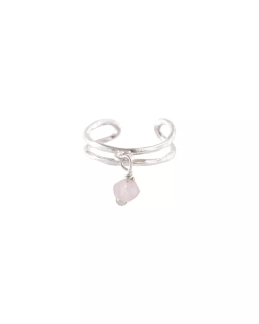 A Beautifil Story - Earcuff Gemstone Quartz Rose