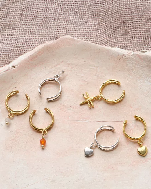 Symbol Earcuff Hart Zilver