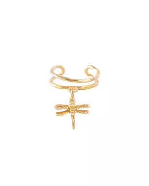 A Beautiful Story - Earcuff Symbol Libellule Or