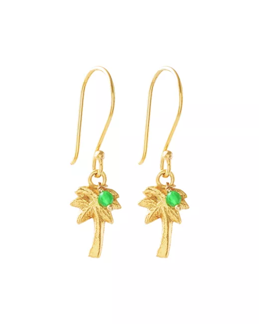 Generous Citrine Gold Plated Earrings