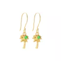 Generous Aventurine Gold Plated Earrings