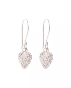 A Beautiful Story - Boucles d'oreilles Generous Quartz rose Plaqué Argent