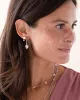 A Beautiful Story - Boucles d'oreilles Generous Quartz rose Plaqué Argent