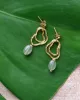 A Beautiful Story - Boucles d'oreilles Fascinated Aventurine Plaqué Or