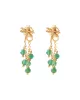 Fascinated Aventurine Gold Plated Earrings