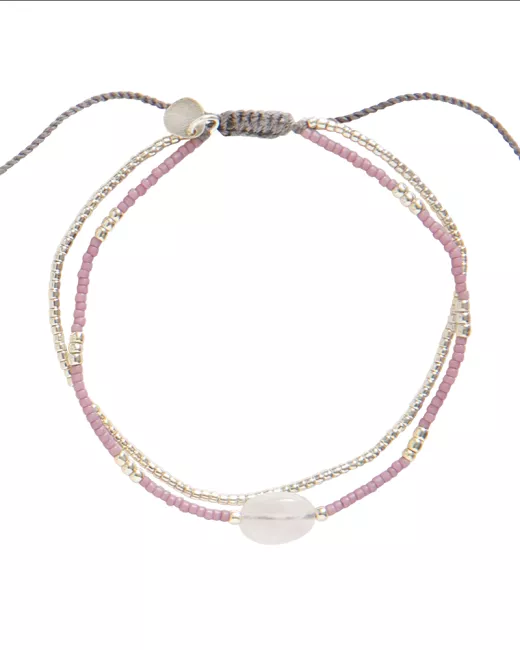 A Beautiful Story - Bracelet Feeling Quartz Rose Silver