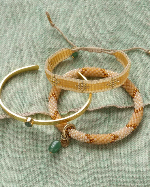 A Beautiful Story - Bracelet Seaside Aventurine Gold A Beautiful Story - Bracelet Seaside Aventurine Gold