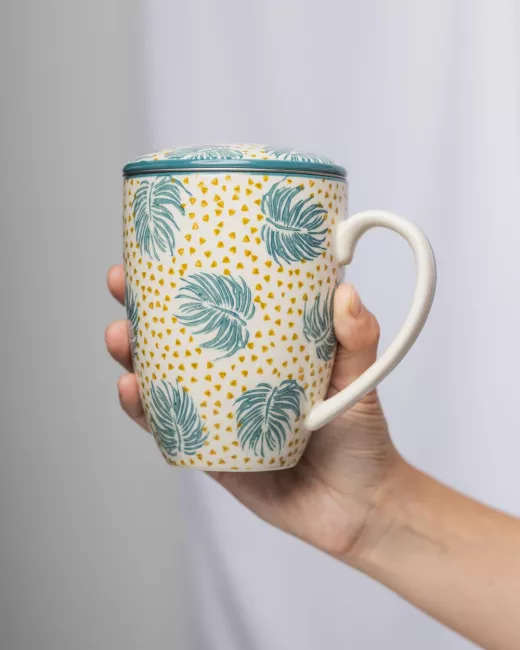 Theekop en zeef RUSTIC 400 ml