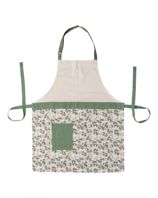 Tranquillo - Tablier de cuisine en coton bio FEUILLES