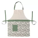 Tablier de cuisine en coton bio FEUILLES